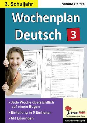 Wochenplan Deutsch 3. Schuljahr