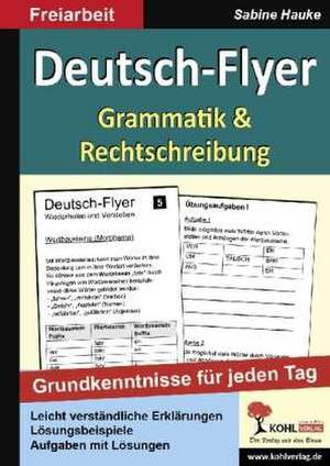 Deutsch-Flyer Rechtschreibung & Grammatik de Sabine Storm