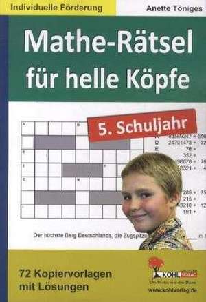 Mathe-Rätsel lösen / 5. Schuljahr de Anette Töniges