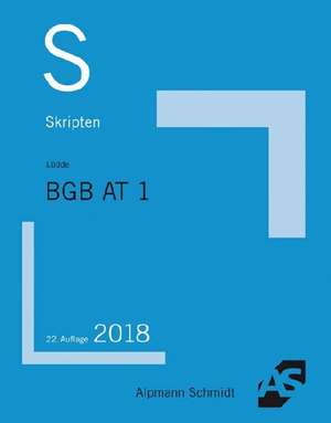 Skript BGB AT 1 de Jan Stefan Lüdde