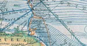 Historische WELTKARTE 1867 - CHART OF THE WORLD ON MERCATORS PROJECTION (Plano-2 Seiten) de Hermann Berghaus