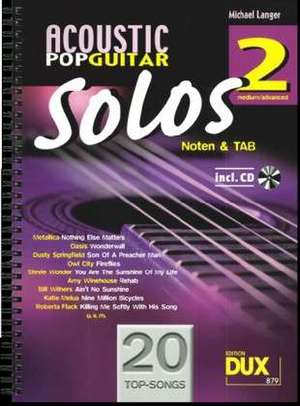 Acoustic Pop Guitar Solos 2 de Michael Langer