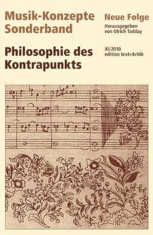 Philosophie des Kontrapunkts de Ulrich Tadday