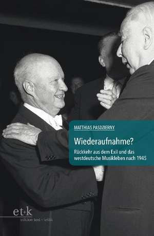 Wiederaufnahme? de Matthias Pasdzierny