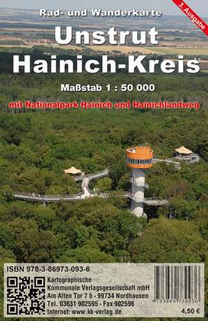 Unstrut-Hainich-Kreis Rad- und Wanderkarte 1 : 50 000