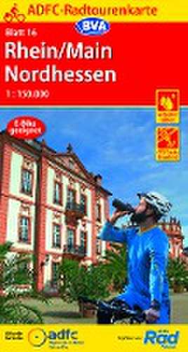 ADFC-Radtourenkarte 16 Rhein/Main Nordhessen 1:150.000, reiß- und wetterfest, GPS-Tracks Download