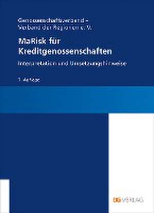 MaRisk für Kreditgenossenschaften de Tino Behrends