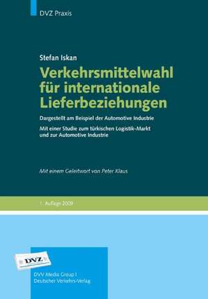 Verkehrsmittelwahl für internationale Lieferbeziehungen de Stefan Iskan