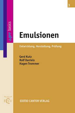 Emulsionen de Gerd Kutz