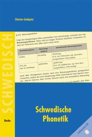 Schwedische Phonetik für Deutschsprachige. Mit CD de Christer Lindqvist