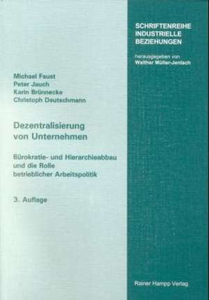 Dezentralisierung von Unternehmen de Michael Faust