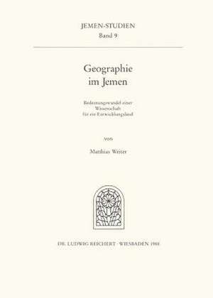 Geographie Im Jemen de Matthias Weiter