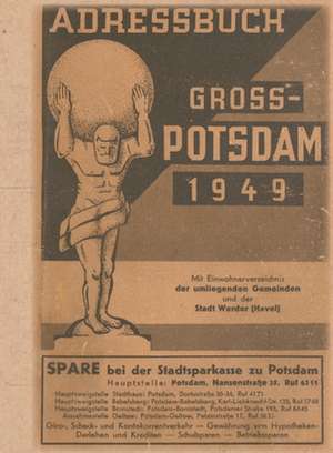 Adressbuch Gross-Potsdam 1949 de Klaus Becker