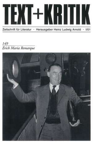 Erich Maria Remarque de Heinz Ludwig Arnold