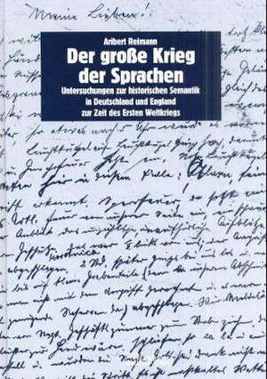 Der große Krieg der Sprachen de Aribert Reimann