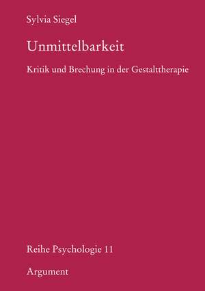 Unmittelbarkeit de Sylvia Siegel