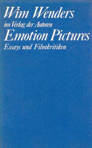 Emotion Pictures de Wim Wenders