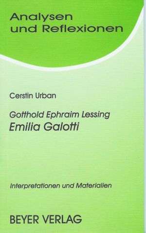 Lessing, G: Emilia Galotti/Analysen