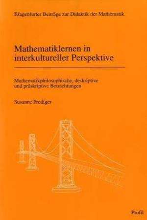 Mathematiklernen in interkultureller Perspektive de Susanne Prediger