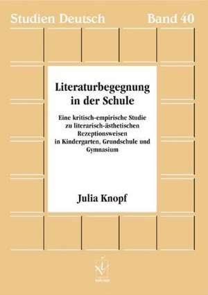 Literaturbegegnung in der Schule de Julia Knopf