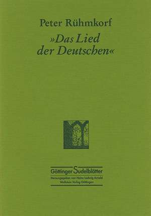 'Das Lied der Deutschen' de Peter Rühmkorf