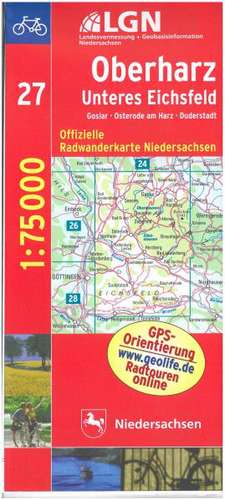 LGLN NDS 75 000 Rad Oberharz, Unteres Eichsfeld