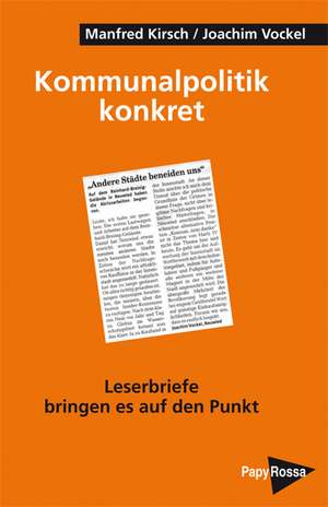 Kommunalpolitik konkret de Manfred Kirsch