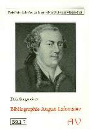 Bibliographie August Lafontaine de Dirk Sangmeister