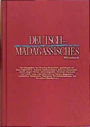 Deutsch - Madagassisches Wörterbuch de Henning Bergenholtz