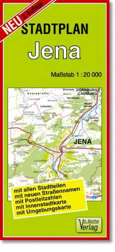 Stadtplan Jena de Verlag Barthel