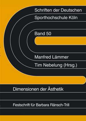 Dimensionen der Ästhetik de Manfred Lämmer