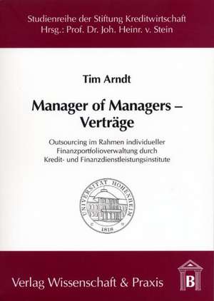 Manager of Managers-Verträge de Tim Arndt