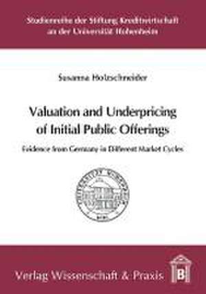 Valuation and Underpricing of Initial Public Offerings de Susanna Holzschneider