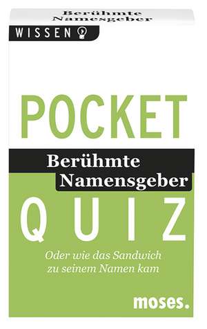 Pocket Quiz - Berühmte Namensgeber de Andrea Köhrsen