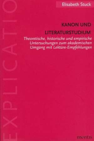 Kanon und Literaturstudium de Elisabeth Stuck