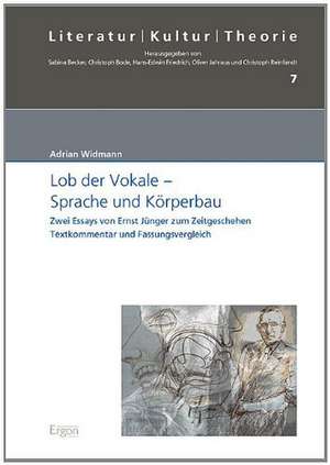 Lob der Vokale  Sprache und Körperbau de Adrian Widmann