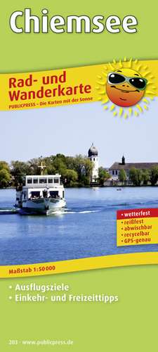 Rad- und Wanderkarte Chiemsee 1 : 50 000