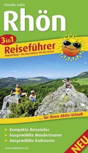 3in1-Reiseführer Rhön de Claudia Sabic