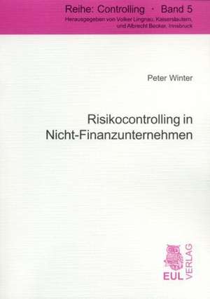 Risikocontrolling in Nicht-Finanzunternehmen de Peter Winter