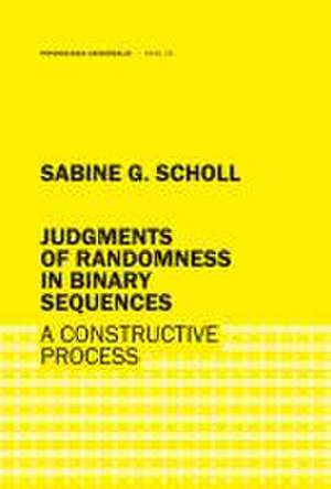 Judgments of randomness in binary sequences de Sabine G. Scholl