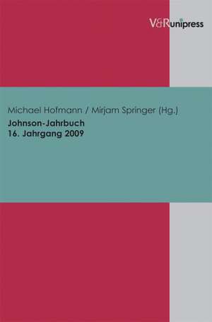 Johnson-Jahrbuch Bd. 16 / 2009 de Michael Hofmann