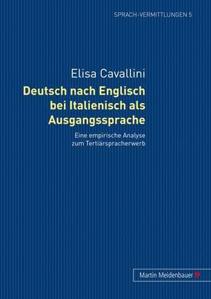 Deutsch Nach Englisch Bei Italienisch ALS Ausgangssprache de Cavallini, Elisa