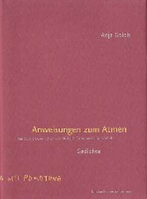 Anweisungen zum Atmen de Anja Golob