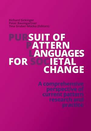 Pursuit of Pattern Languages for Societal Change ¿ PURPLSOC de Richard Sickinger (Editor)