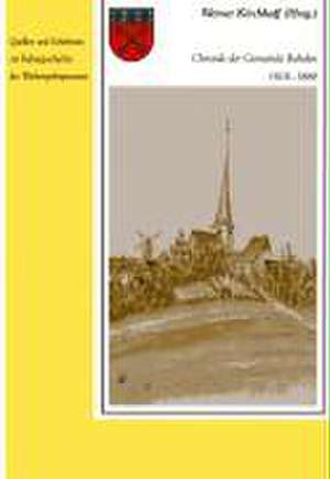 Chronik der Gemeinde Rahden 1818-1888 de Werner Kirchhoff