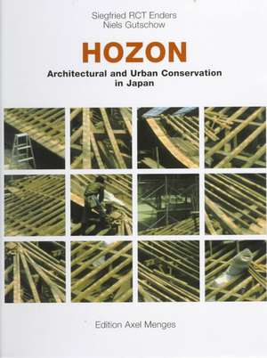 Hozon: Architectural & Urban Conservation in Japan de Siegfried RCT Enders