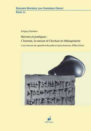 Normes Et Pratiques--L'Homme, La Mesure Et L'Ecriture En Mesopotamie