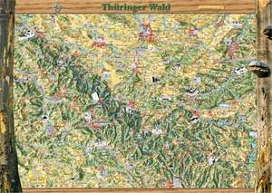 Thüringer Wald Plano Ferienkarte de Lutz Gebhardt