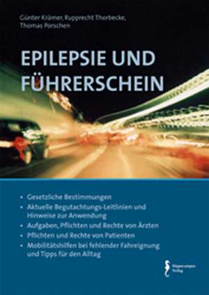 Epilepsie und Führerschein de Günter Krämer