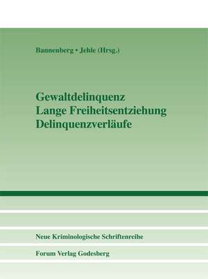 Gewaltdelinquenz - Lange Freiheitsentziehung - Delinquenzverläufe de Britta Bannenberg